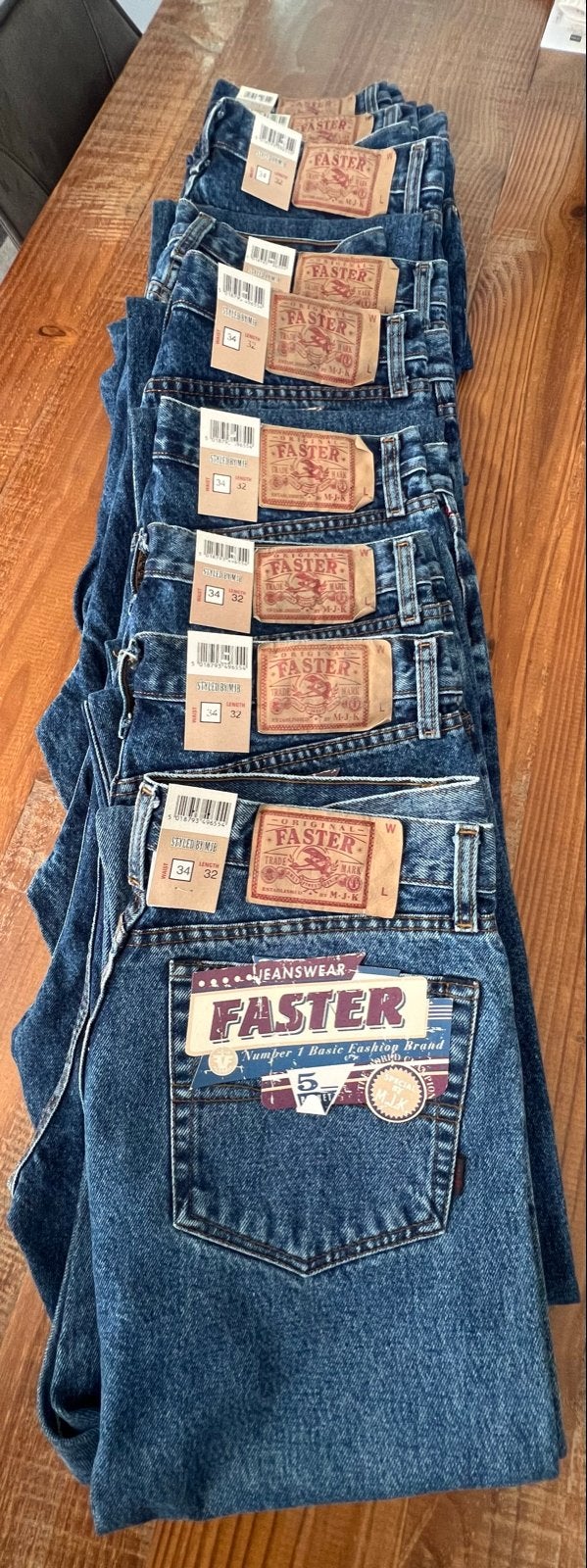 Nieuwe Faster Jeans spijkerbroeken, diverse maten, Ophalen of Verzenden, Nieuw, Blauw, Overige jeansmaten