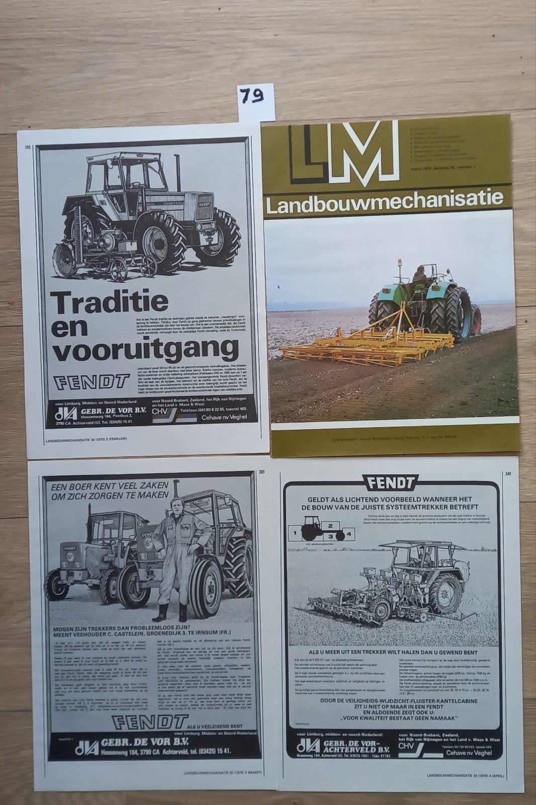AF 79 : Fendt advertenties, Verzamelen, Ophalen of Verzenden, Tijdschrift