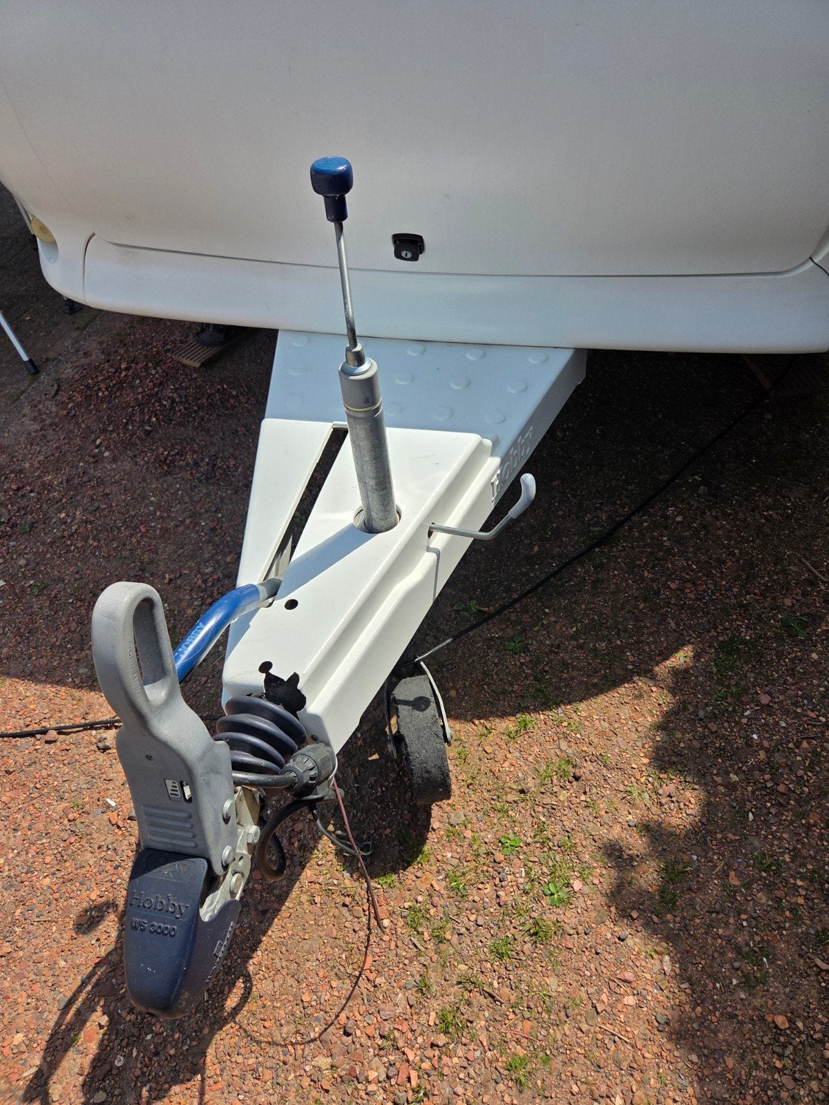 Hobby 450uf 2008, zeer compleet met Airco, luifel & voortent, Caravans en Kamperen, Vast bed, Rondzit, Hobby, Kachel