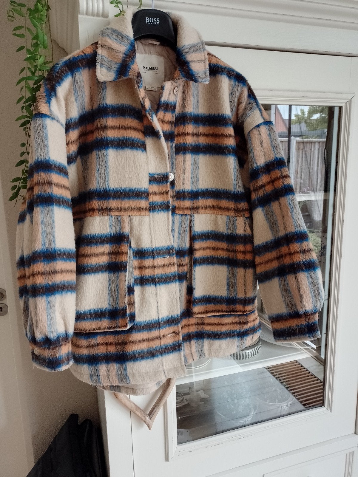 pull&bear winterjas dames L, Blauw, Maat 42/44 (L), Ophalen of Verzenden, Zo goed als nieuw