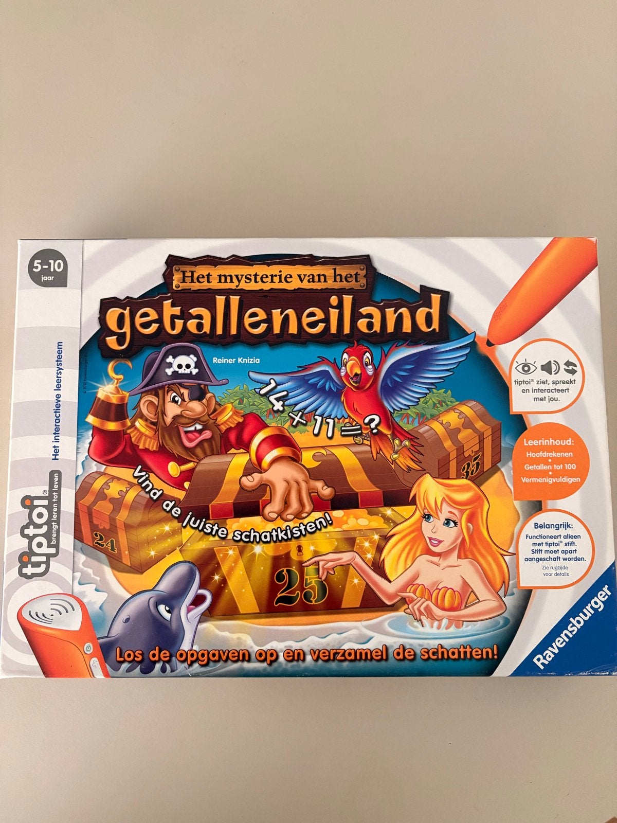 Tiptoi Het Mysterie van het Getalleneiland - Ravensburger, Een of twee spelers, Ophalen of Verzenden, Gebruikt