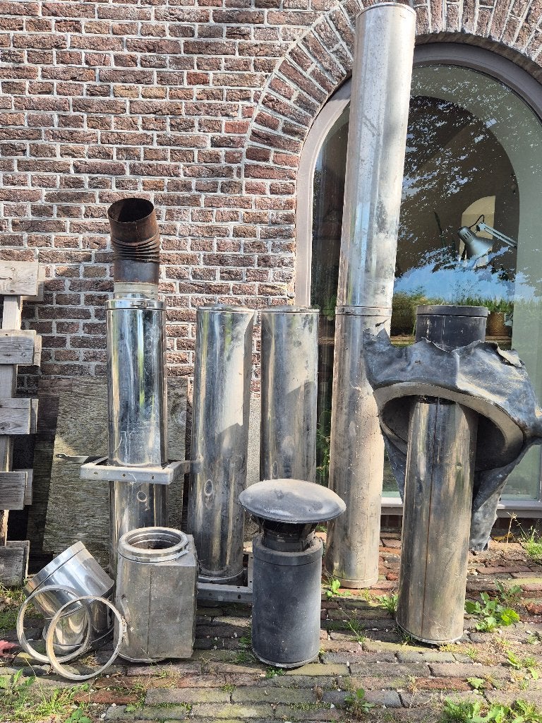 Diverse RVS en metalen pijpen en afvoeren, Ophalen, Gebruikt, Ventilator en Afzuiger