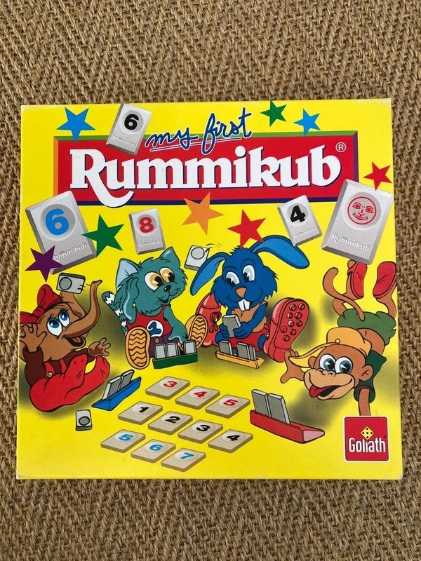 My First Rummikub - Zo goed als nieuw familiespel, Drie of vier spelers, Ophalen of Verzenden, Zo goed als nieuw