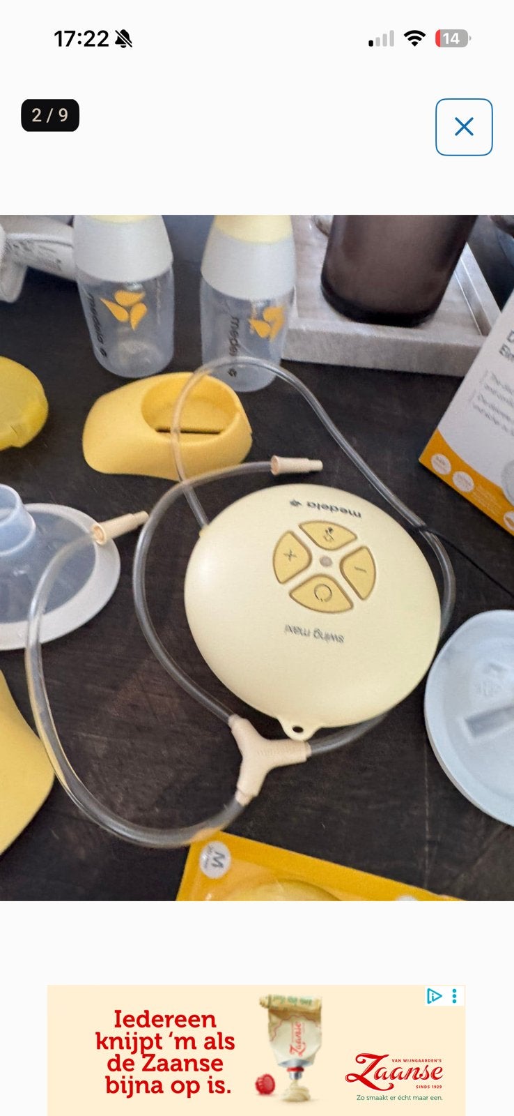 Medela swing maxi kolf apparaat, Huis en Inrichting, Keuken | Tupperware, Ophalen of Verzenden, Zo goed als nieuw, Overige typen