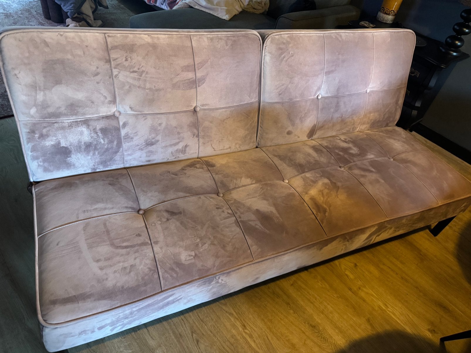Slaapbank 200 cm x 120 cm, Ophalen, Tweepersoons, 75 tot 100 cm, Zo goed als nieuw