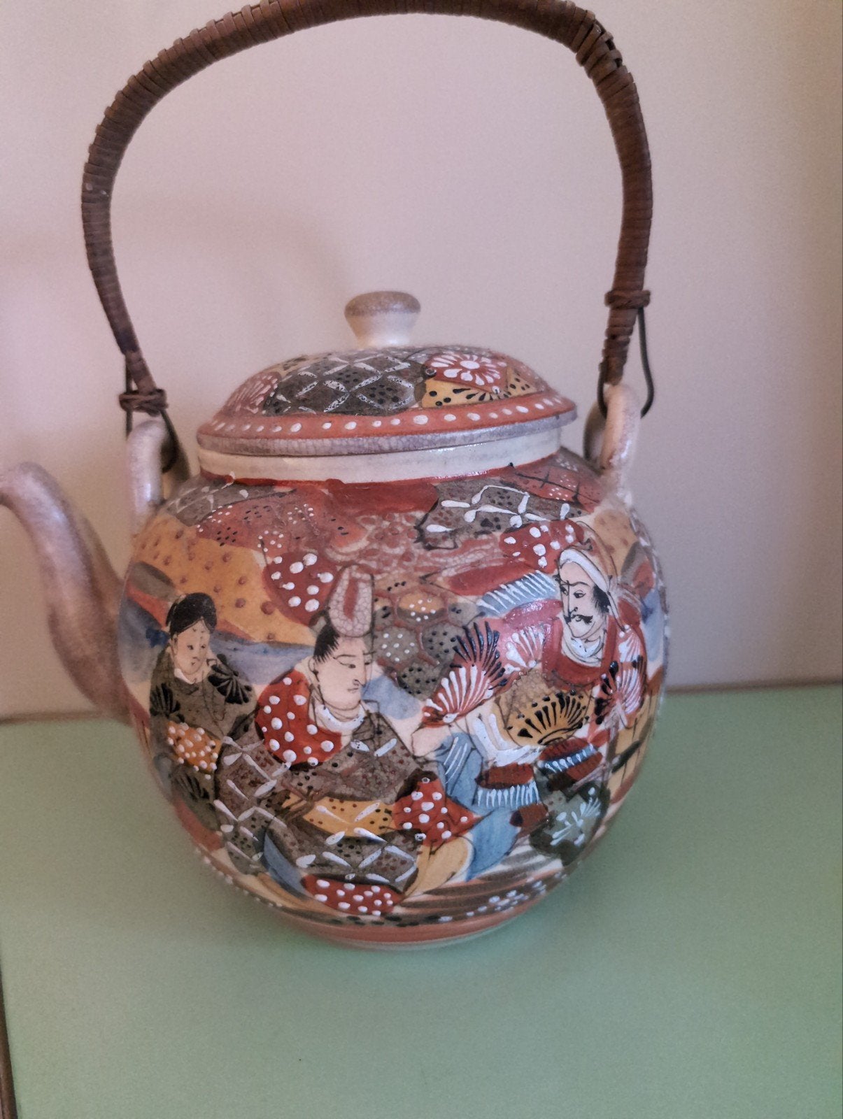 Japanse satsuma theepot, Ophalen of Verzenden