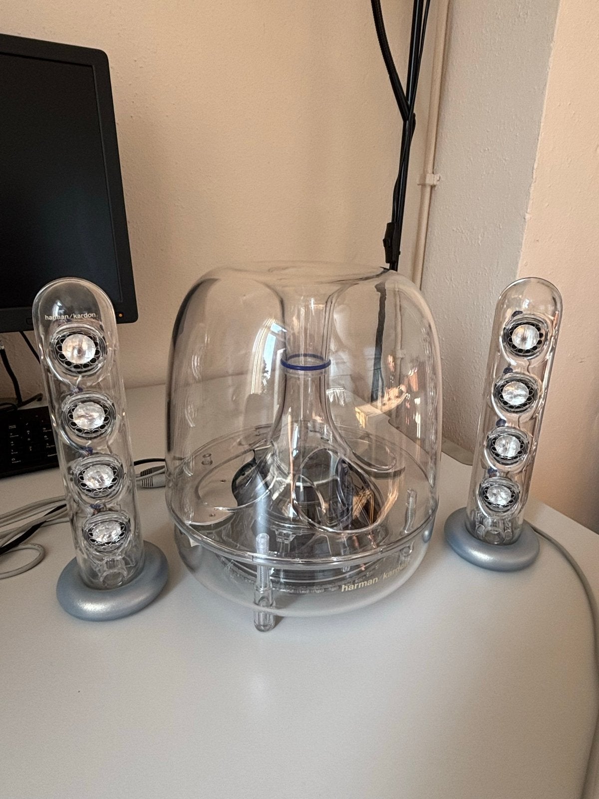 Harman Kardon SoundSticks III 2.1 Luidsprekerset, Ophalen of Verzenden, Gebruikt, Audiokanaal 2.1