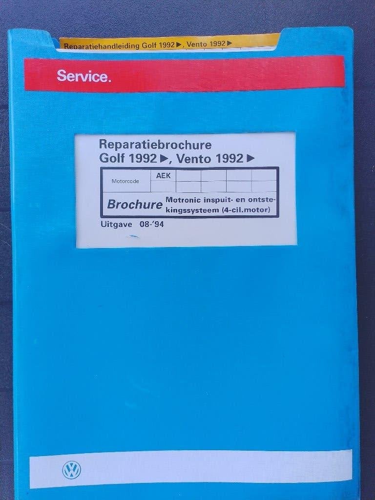 Volkswagen Golf 3 1600 dealer werkplaatsboek inspuiting AEK, Ophalen of Verzenden, Zo goed als nieuw, Volkswagen