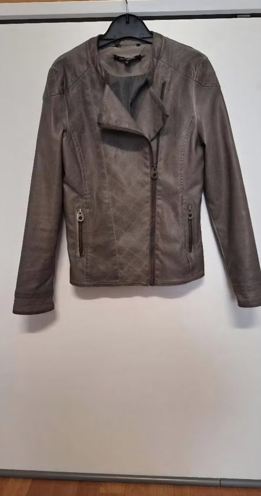 Stoere nep leren jas / zomerjas, maat 140-146, Kinderen en Baby's, Kinderkleding | Maat 140, Meisje, D-Zine, Ophalen of Verzenden