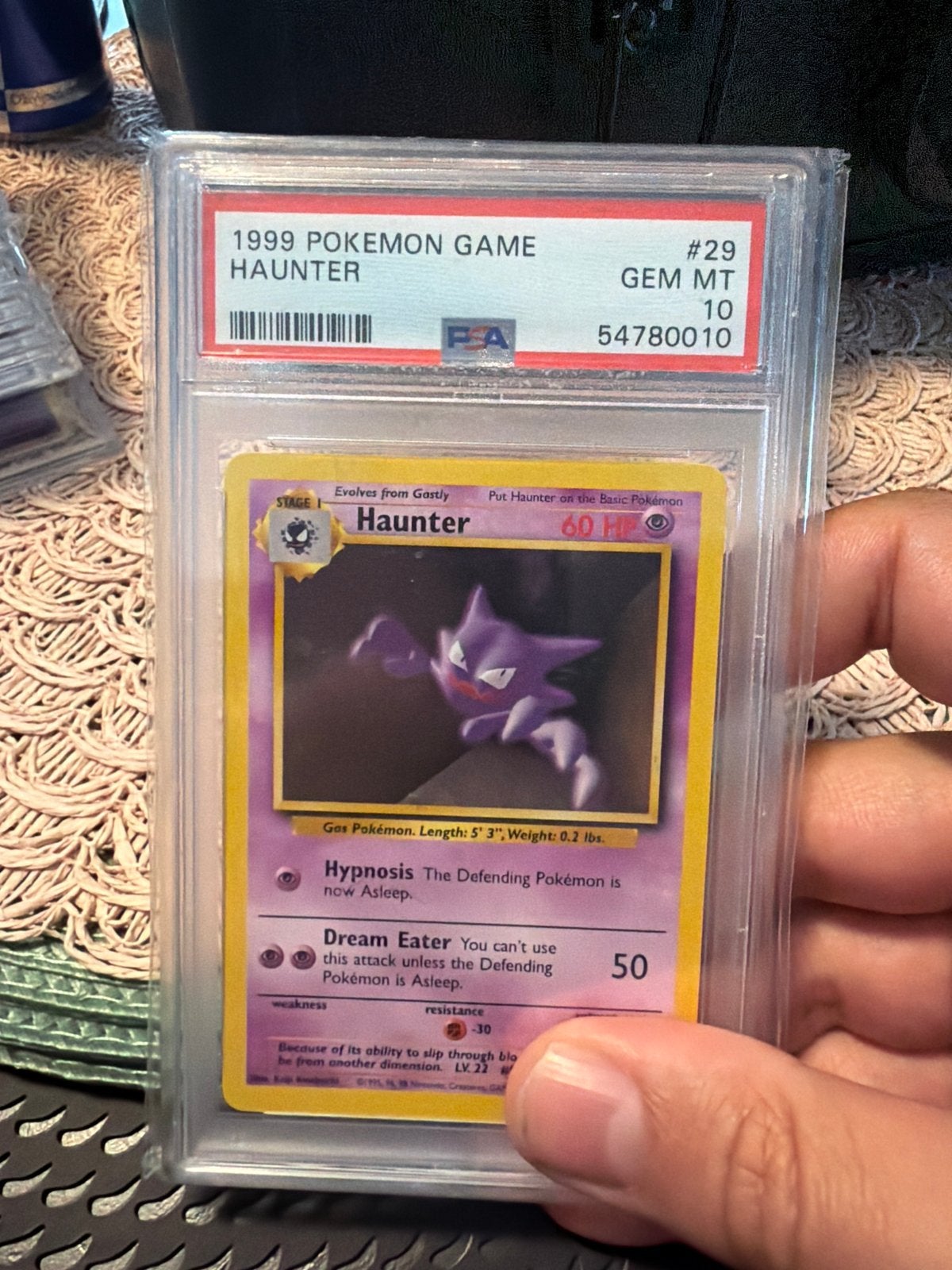 Pokémon Haunter 1999 PSA 10 GEM MT, Ophalen of Verzenden, Nieuw, Losse kaart