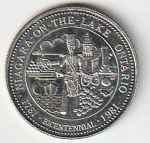 1  dollar  1981  Niagara watervallen., Ophalen of Verzenden, Noord-Amerika, Losse munt