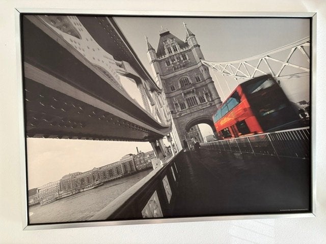 IKEA Vilshult schilderij `Bus Crossing Tower Bridge` Londen, Ophalen, Gebruikt, 125 cm of meer, Schilderij