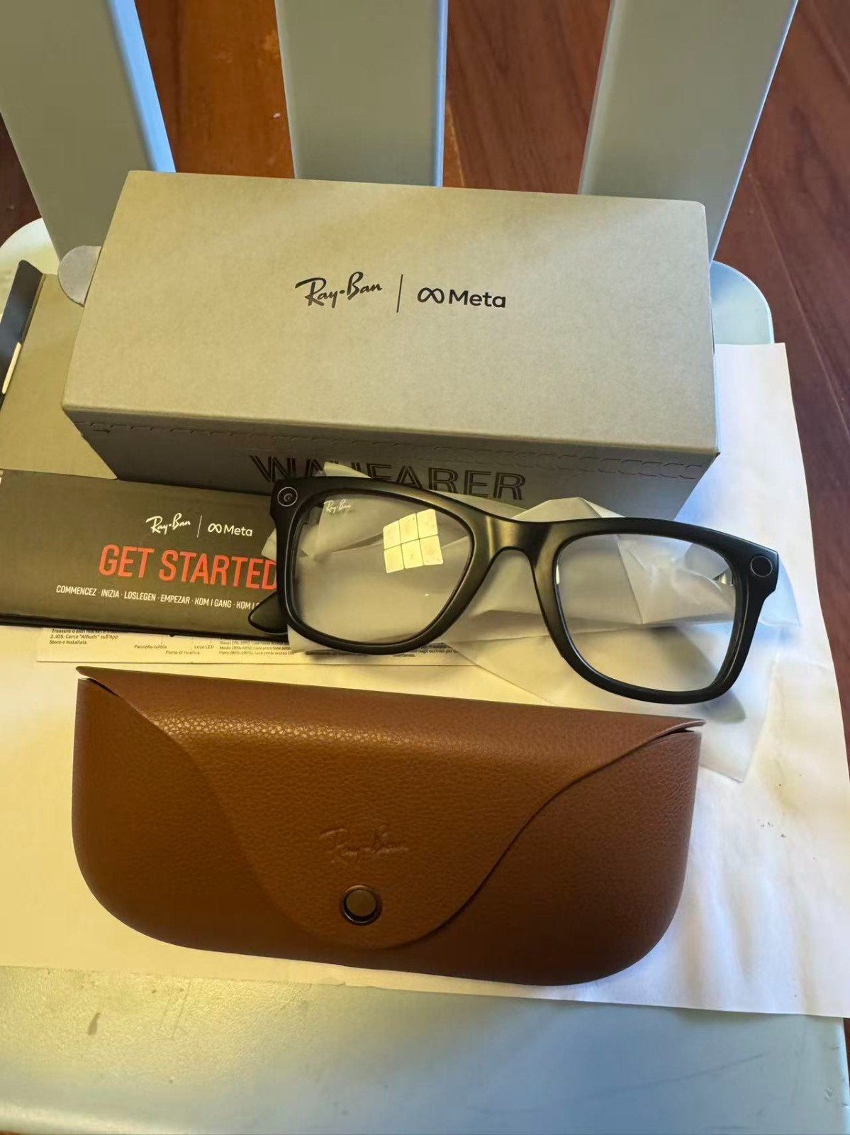 Metaglasses Ray-Ban Meta, Ophalen, Zo goed als nieuw, Zwart, Ray-Ban