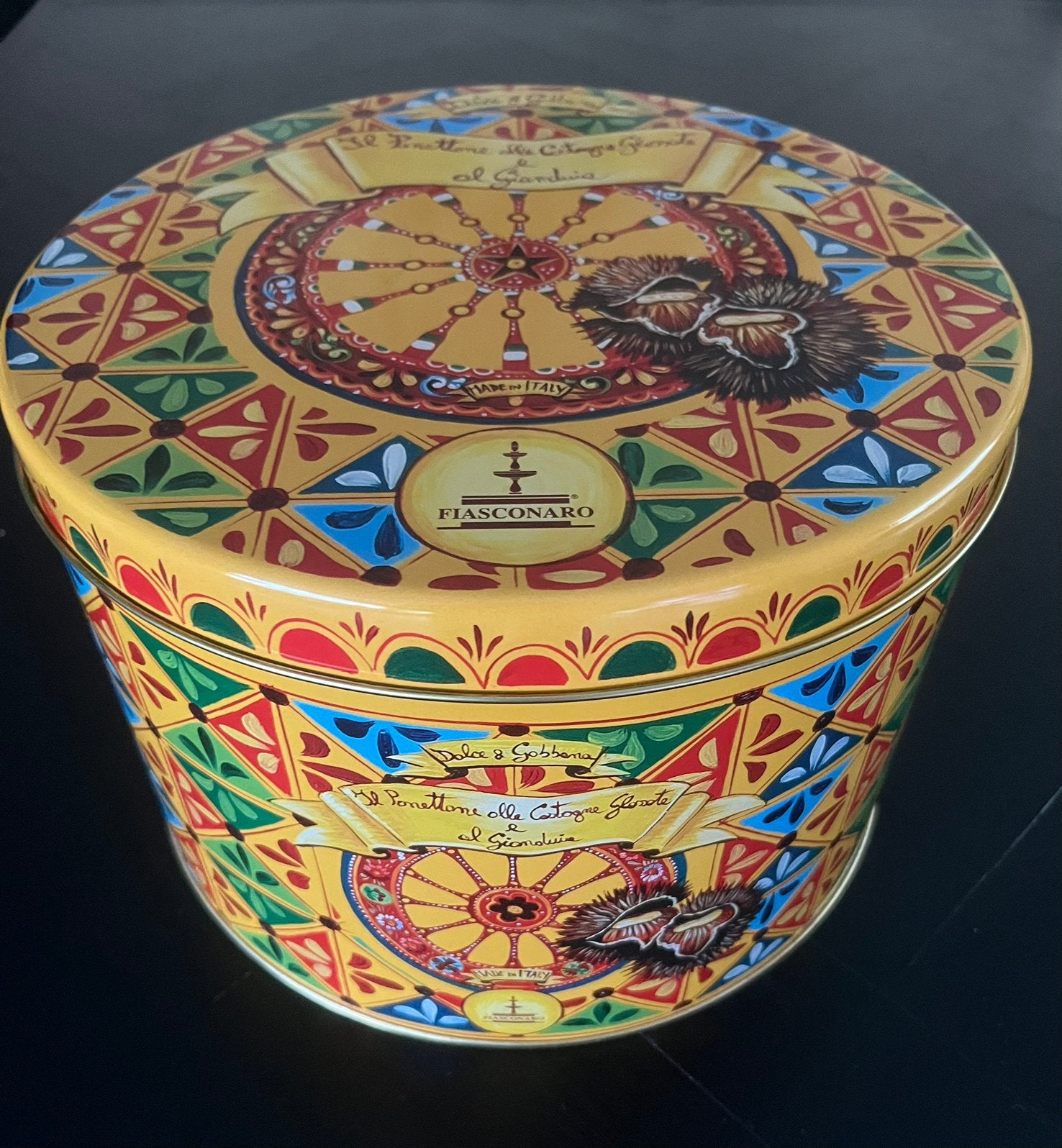 Dolce & Gabbana x Fiasconaro Panettone groot blik met deksel, Ophalen of Verzenden, Zo goed als nieuw, Overige, Overige merken