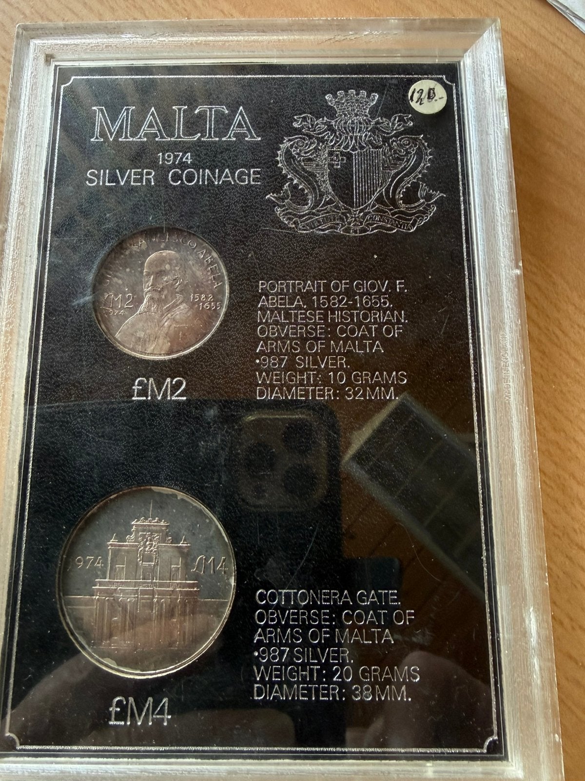 zilver munten Malta 1974, Ophalen of Verzenden, Overige landen, Setje, Zilver