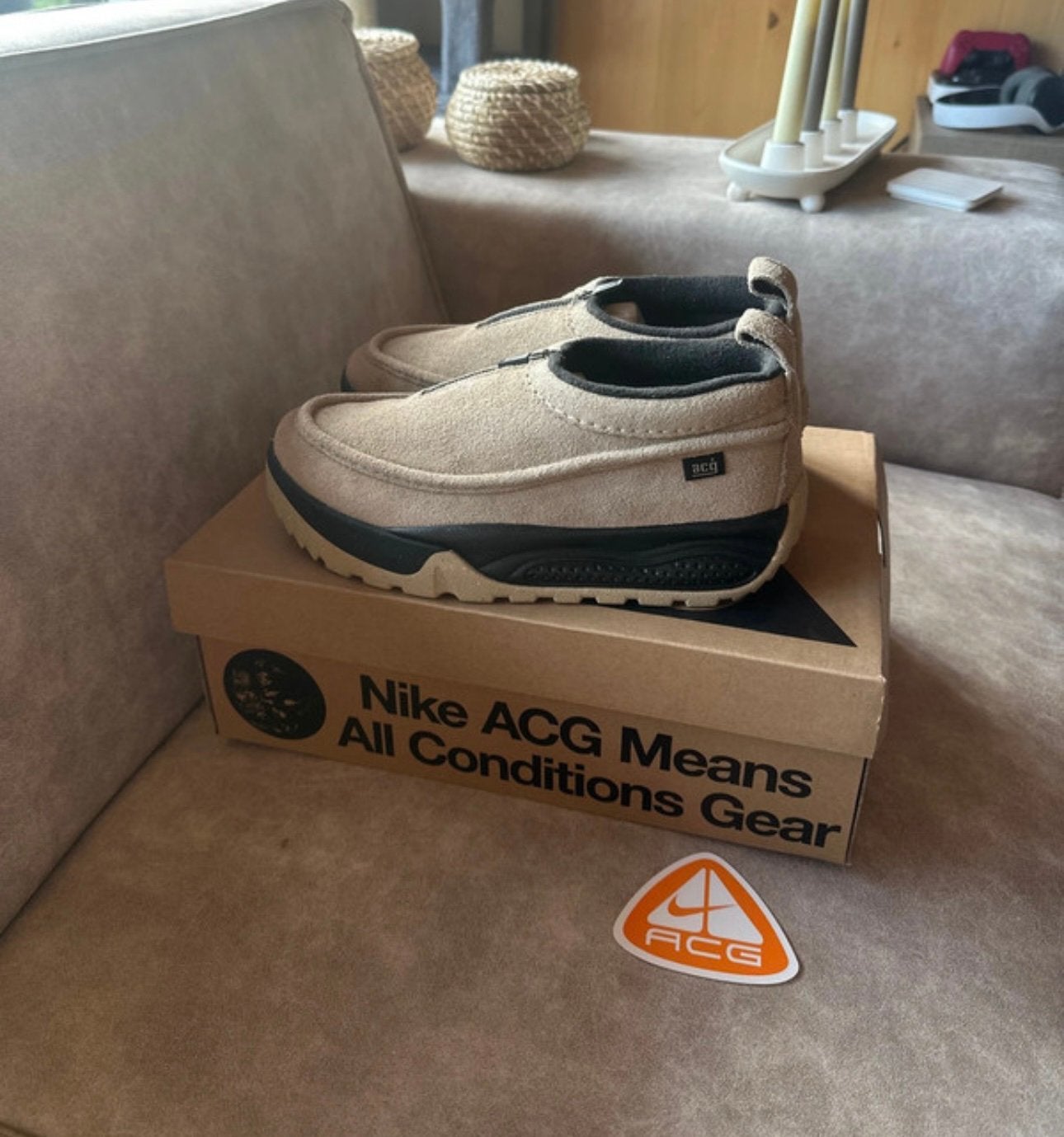 Nike ACG Slip-On / Mule – Maat 40 – Limited Edition, Beige, Nieuw, Ophalen of Verzenden, Sneakers of Gympen