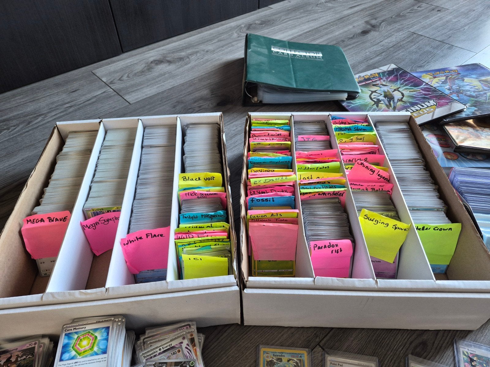 Heel veel pokemonkaarten van vroeger en nu, met accesoires, Ophalen, Zo goed als nieuw, Meerdere kaarten, Foil