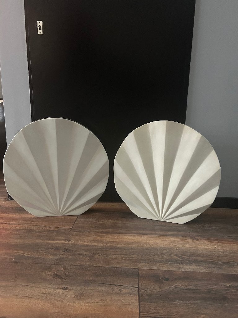 Design schelpvazen, Huis en Inrichting, Woonaccessoires | Vazen, Ophalen, Kunststof, Overige kleuren, Met patroon/structuur
