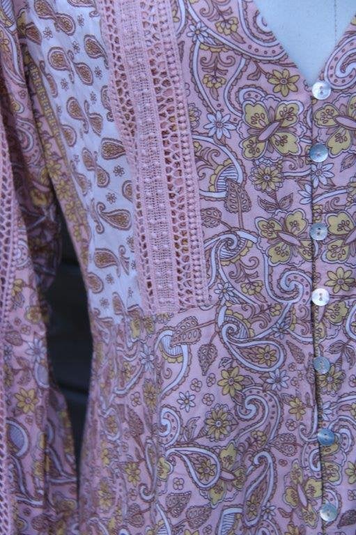 Jurk roze/ geel Jaase mt M Vaste prijs, Ophalen of Verzenden, Zo goed als nieuw, Roze, Onder de knie