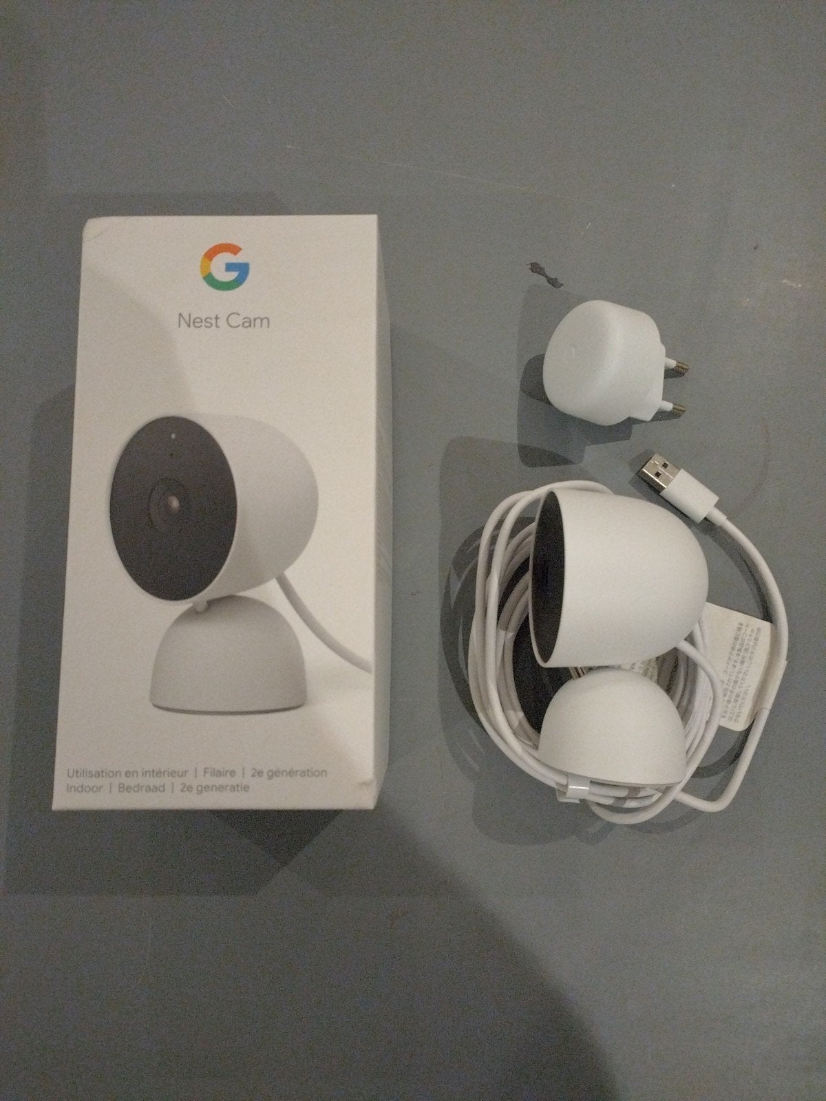 Google Nest Cam (2e generatie) - Binnencamera, Ophalen of Verzenden, Zo goed als nieuw, Binnencamera