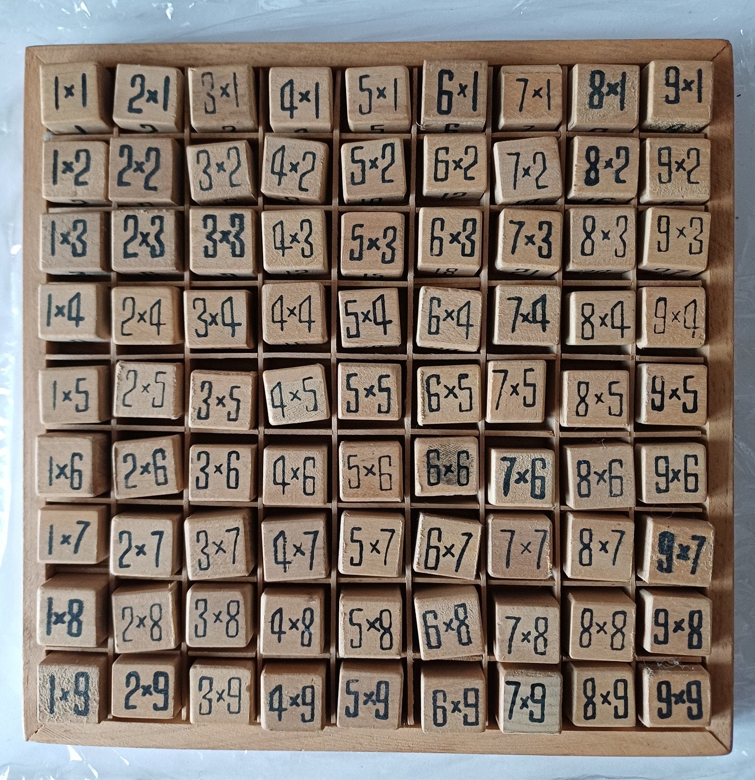 Educatief Houten Rekenspel 17x17 cm Compleet met Antwoorden, Kinderen en Baby's, Ophalen of Verzenden, Gebruikt, Rekenen