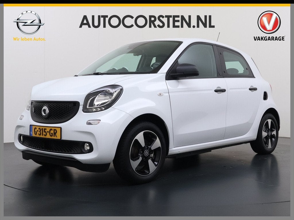 Smart Forfour EQ Electric Automaat SOH 95% Ecc Bluetooth Cru, Auto's, Smart, Automaat, Achterwielaandrijving, Gebruikt, Wit