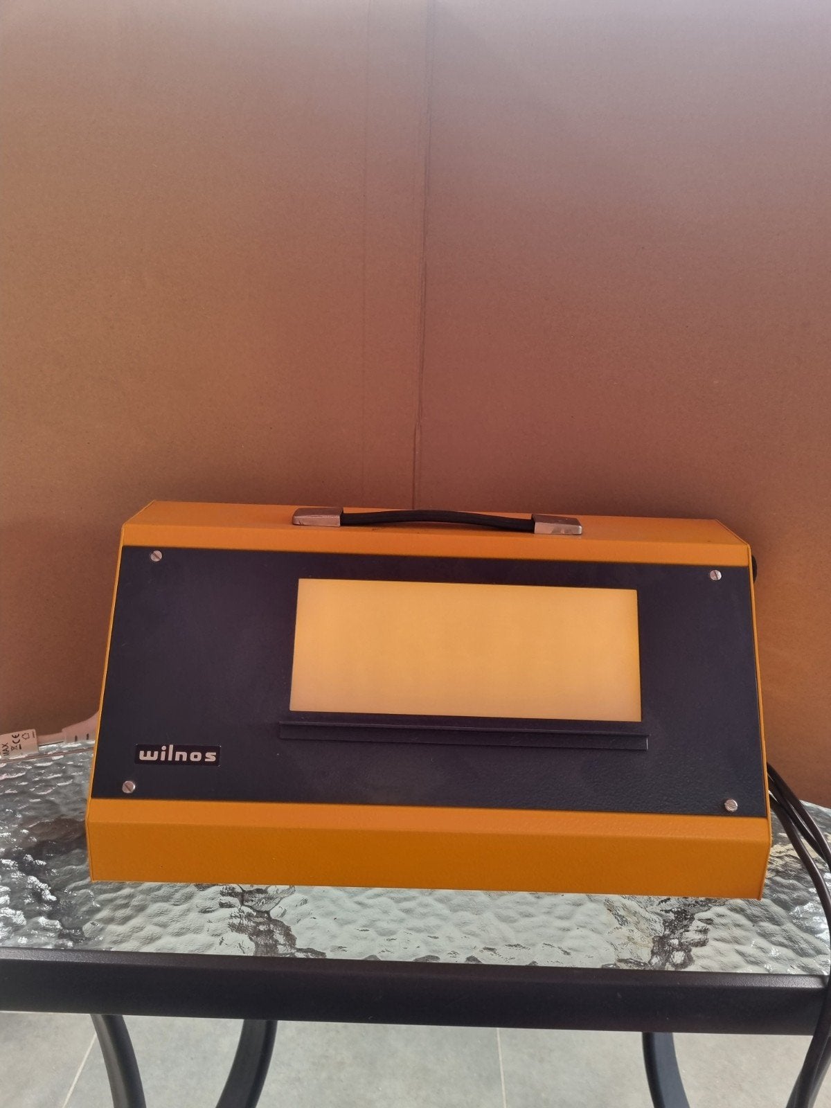 Röntgen lamp met voetpedaal, Ophalen