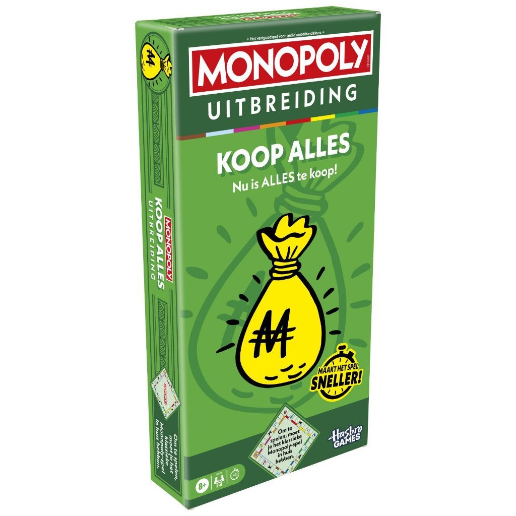 Monopoly Uitbreiding - Buy Everything, Hobby en Vrije tijd, Gezelschapsspellen | Bordspellen, ., Nieuw, Ophalen of Verzenden, .