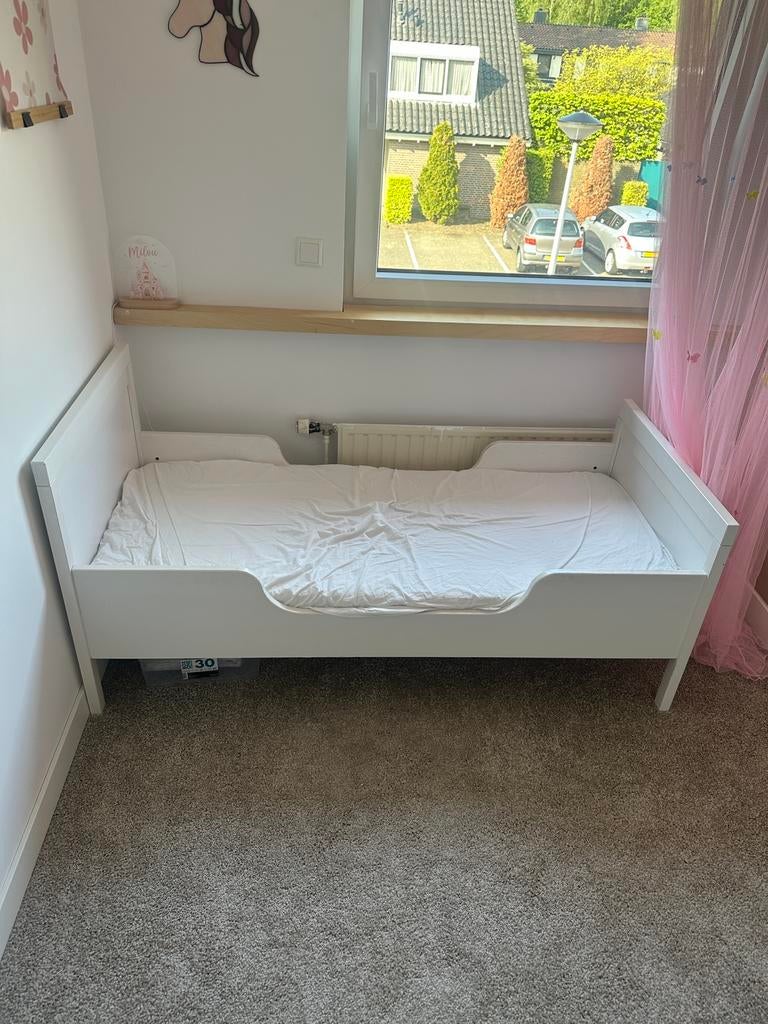 Peuterbed 70x140, 70 tot 85 cm, 140 tot 160 cm, Zo goed als nieuw, Ophalen