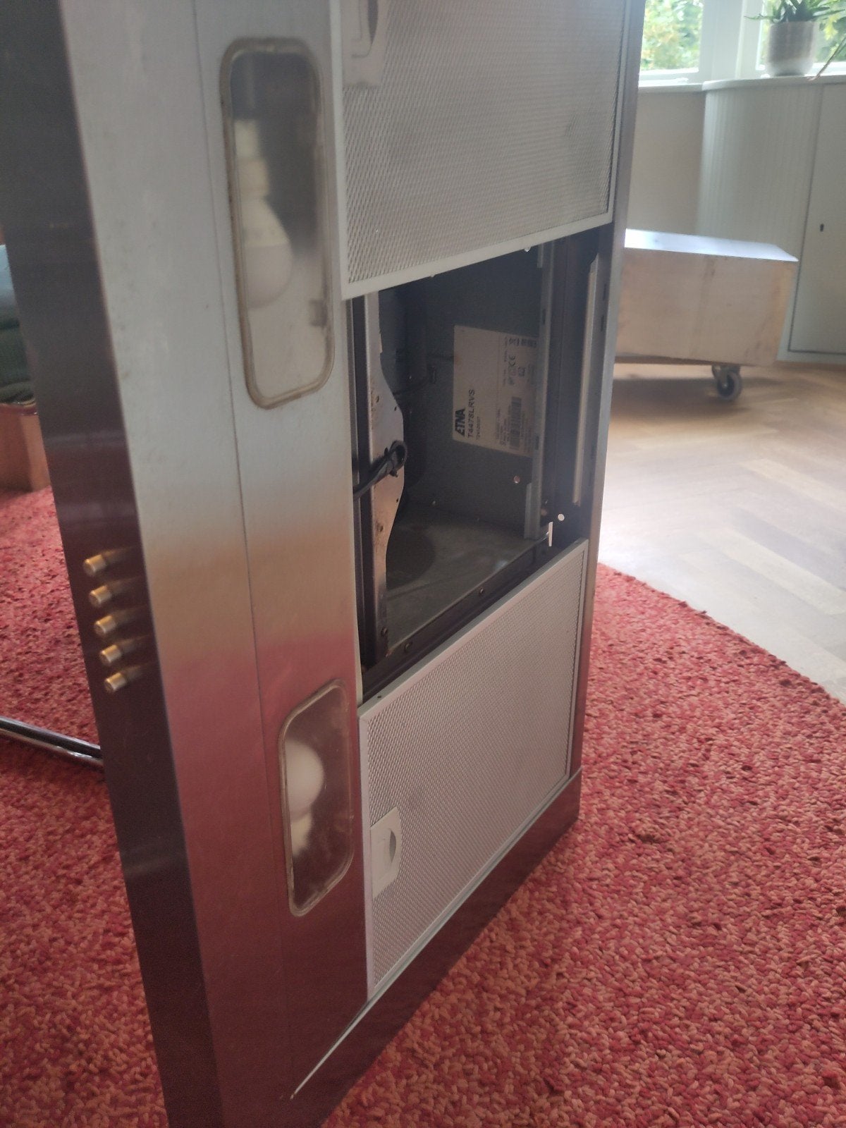 ETNA Afzuigkap 90 cm, Ophalen, Gebruikt, Wandschouwkap, Motor