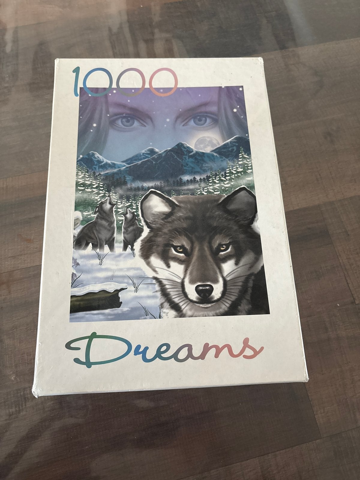 Legpuzzel 1000 stukjes Dreams wolven, Ophalen of Verzenden, 500 t/m 1500 stukjes, Zo goed als nieuw, Legpuzzel