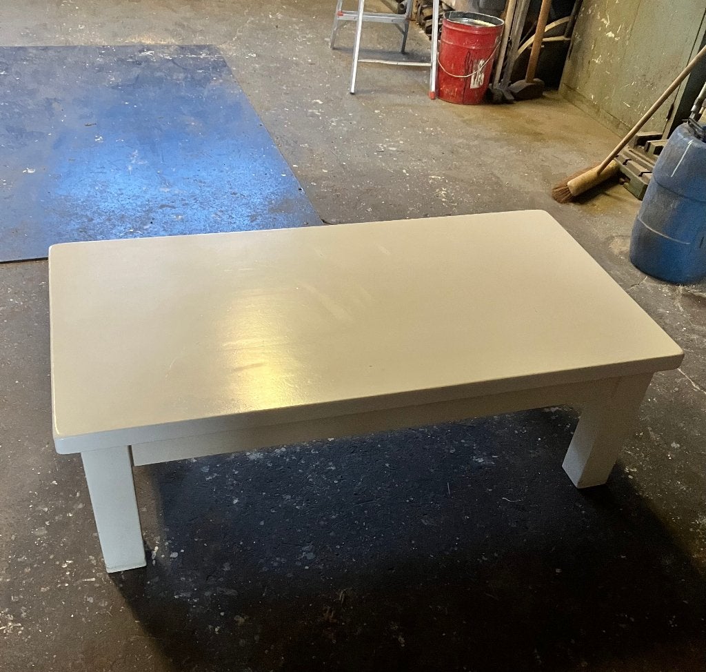 Massief eiken salontafel, Ophalen, Gebruikt, 100 tot 150 cm, 50 tot 100 cm