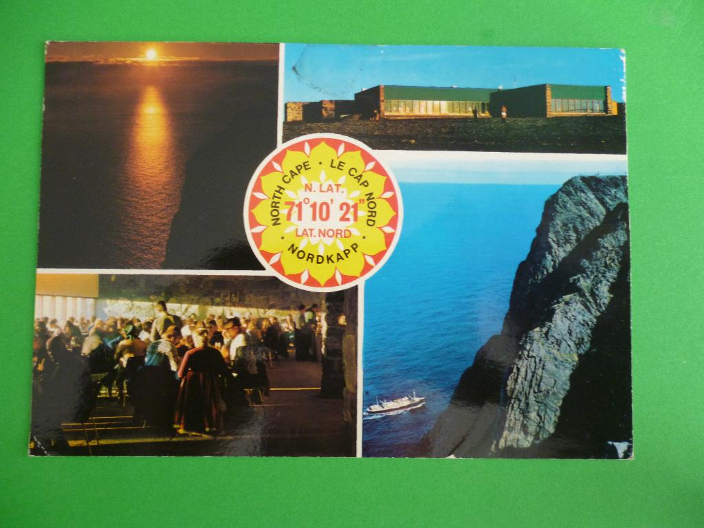 ansichtkaart Nordkapp Noorwegen, Verzamelen, Ansichtkaarten | Buitenland, Ophalen of Verzenden, 1980 tot heden, Gelopen, Overig Europa
