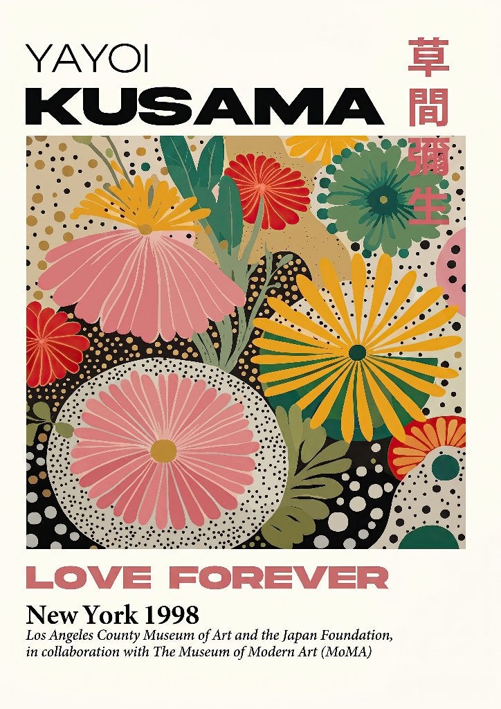 Affiche Yayoi Kusama Japans: 草間 彌生, Ophalen of Verzenden