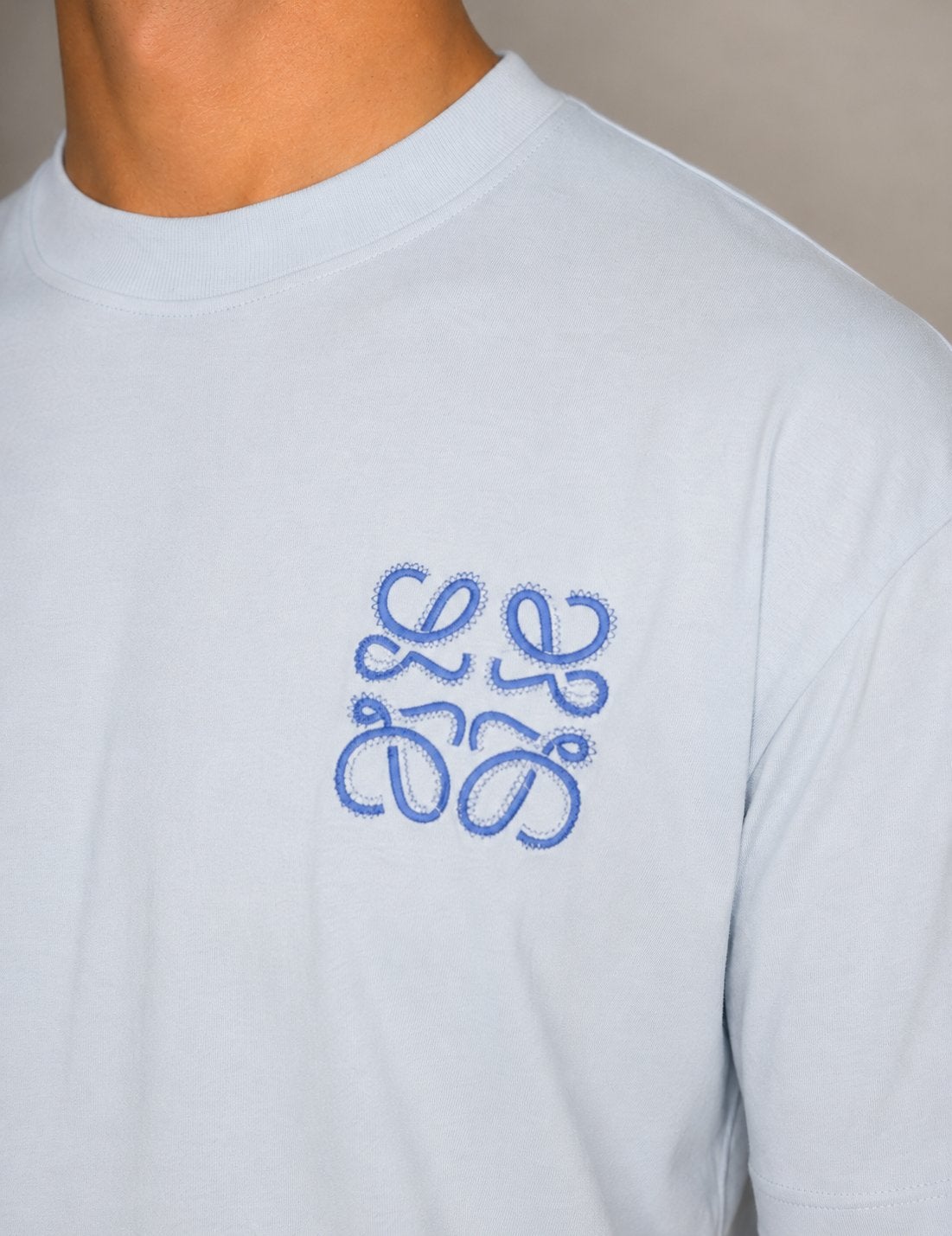LOEWE shirt tshirt polo lichtblauw, Ophalen of Verzenden, Zo goed als nieuw, Blauw