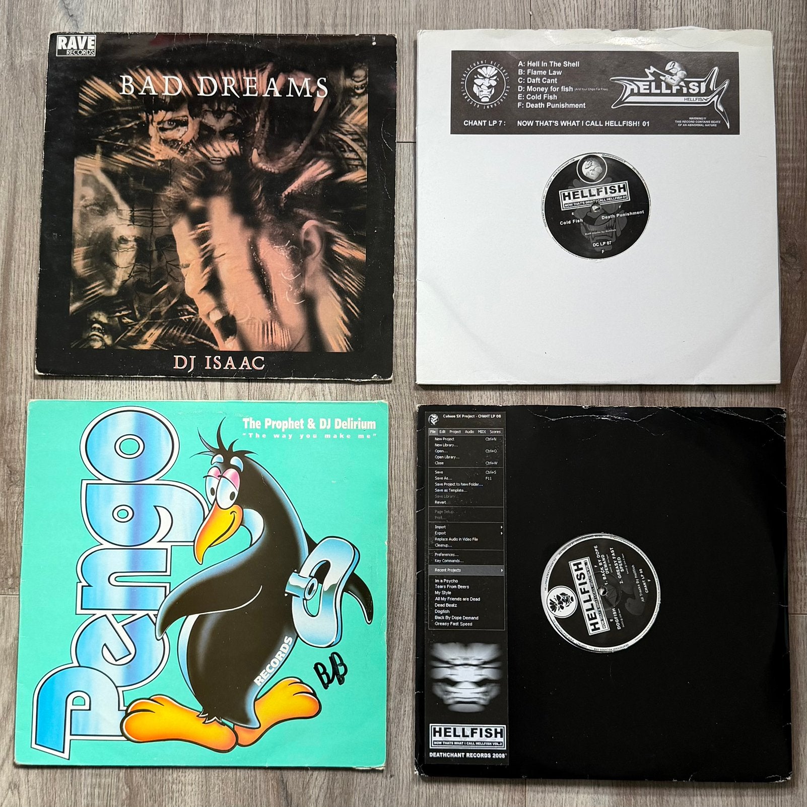 Bundel van 20 x Gabber Hardcore Industrial Vinyl, Cd's en Dvd's, Ophalen, LP, Hardcore, Zo goed als nieuw