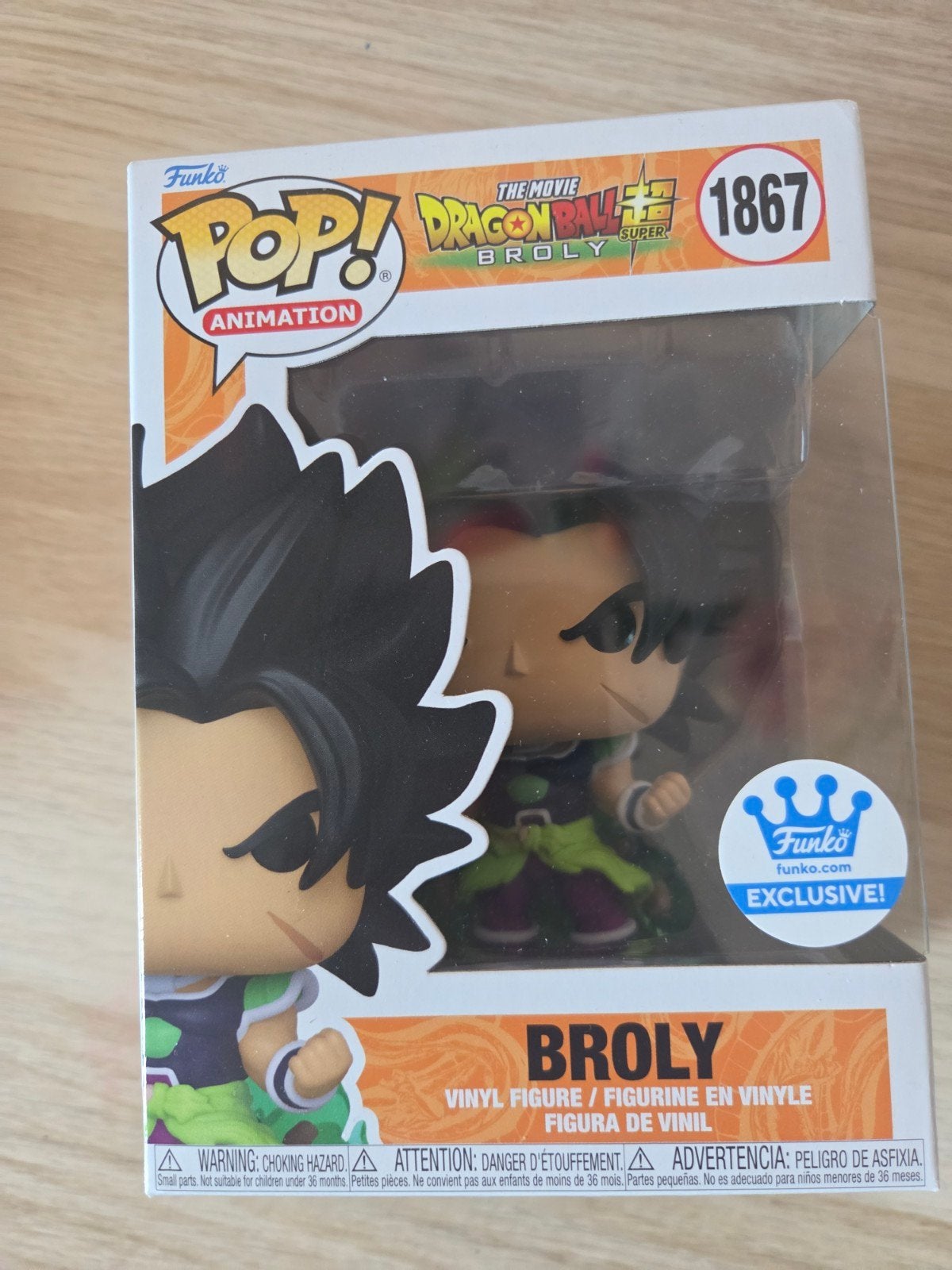 Funko Pop! Animation Dragon Ball Super Broly #1867 EXCLUSIVE, Ophalen of Verzenden, Nieuw
