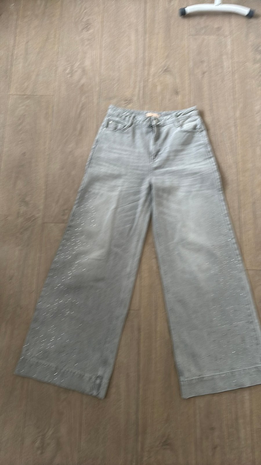 Josh V mooie strass wide leg jeans maat 40, Ophalen of Verzenden, Zo goed als nieuw, Grijs
