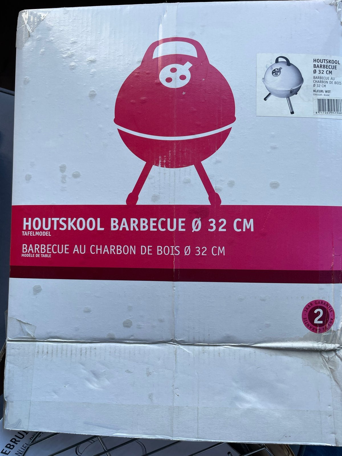 Houtskool Barbecue Ø 32 cm - Tafelmodel, Ophalen of Verzenden, Nieuw, Met accessoires