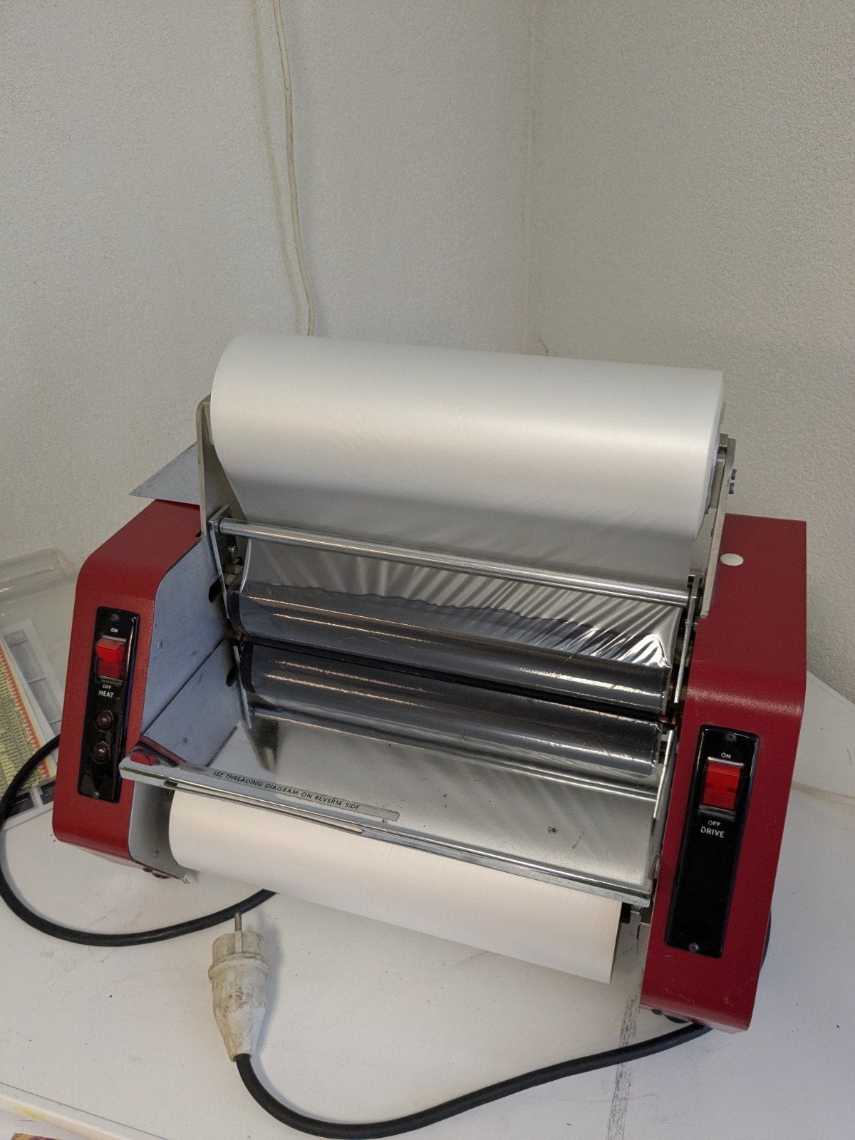 Laminex AV444 Laminator met zijdeglans en glans folie, Ophalen of Verzenden