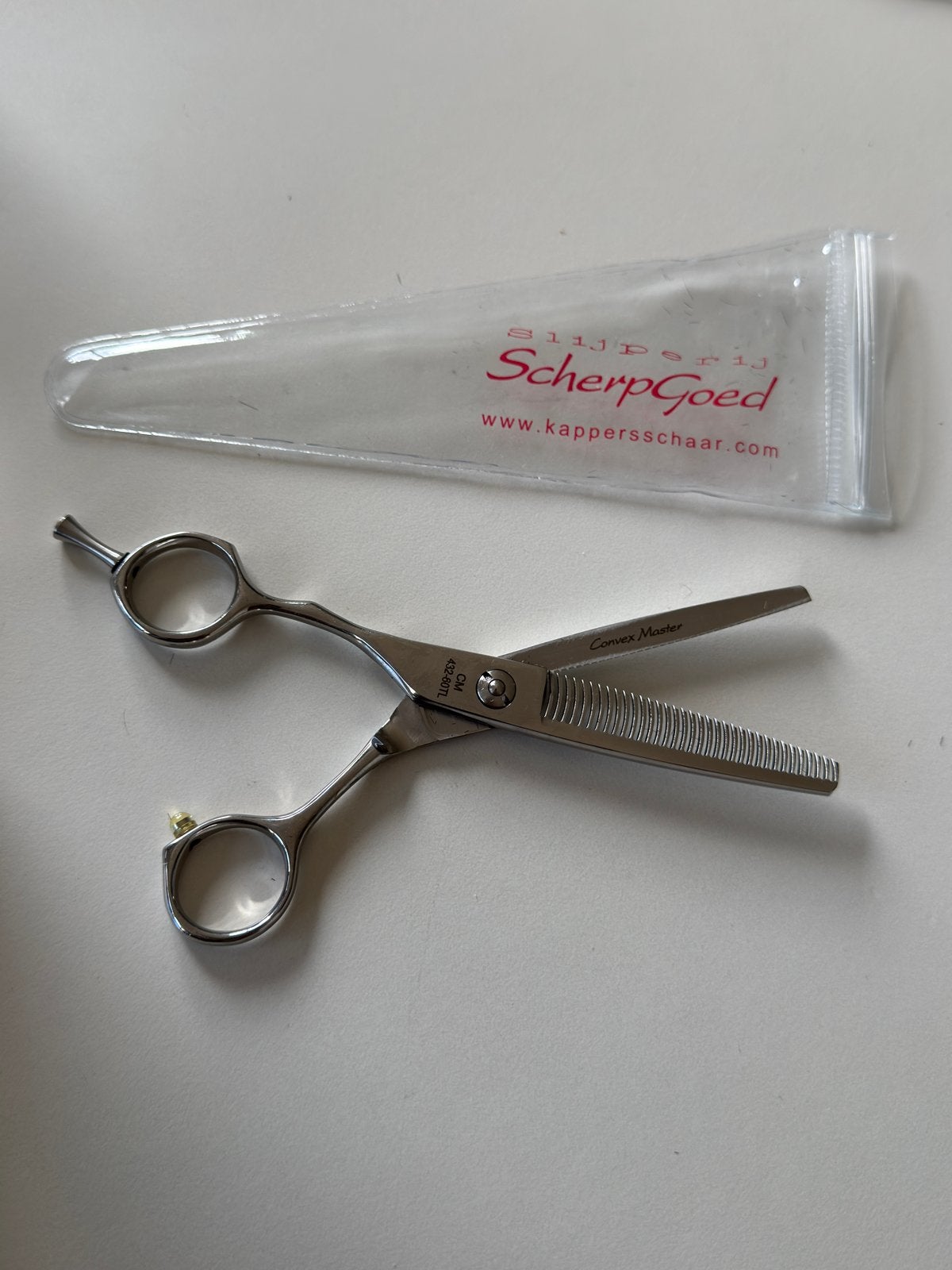 Linkshandige coupe schaar Convex Master 6” zgan CM432-60TL, Ophalen of Verzenden, Zo goed als nieuw
