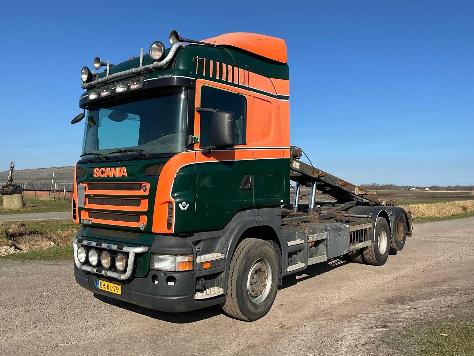 2006 Scania R500 Vrachtwagen met NCH kabelsysteem, Auto's, Vrachtwagens, Scania, Overige brandstoffen, Origineel Nederlands, Bedrijf