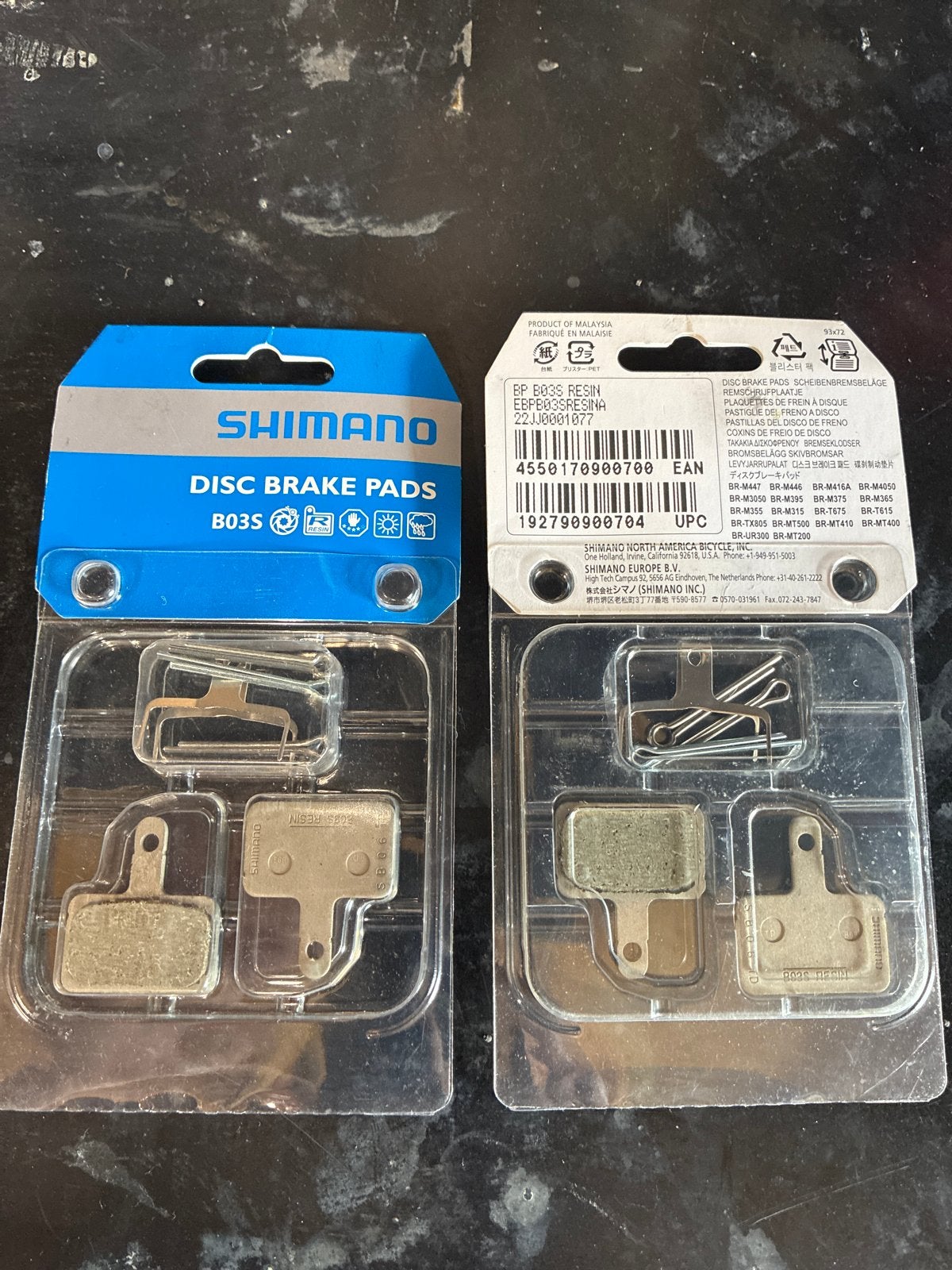 Shimano B03S Resin Disc Remblokken - 2 sets (4x), Fietsen en Brommers, Elektrische fiets, Remmen, Ophalen of Verzenden, Nieuw
