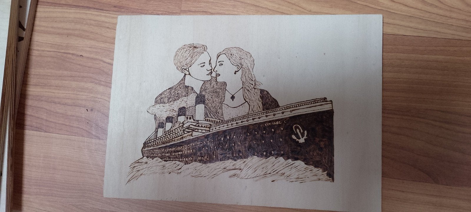 Titanic pyrografie, Ophalen of Verzenden