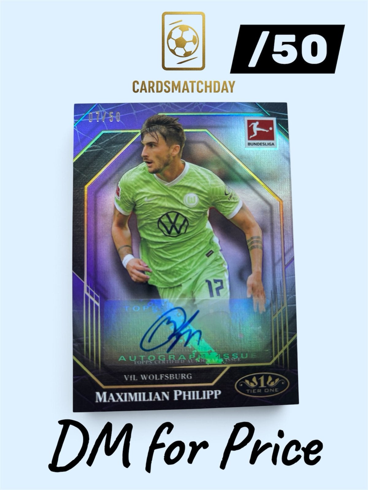Maximilian Philipp Autographed Kaart - Bundesliga 07/50, Verzamelen, Ophalen of Verzenden, Zo goed als nieuw, Buitenlandse clubs