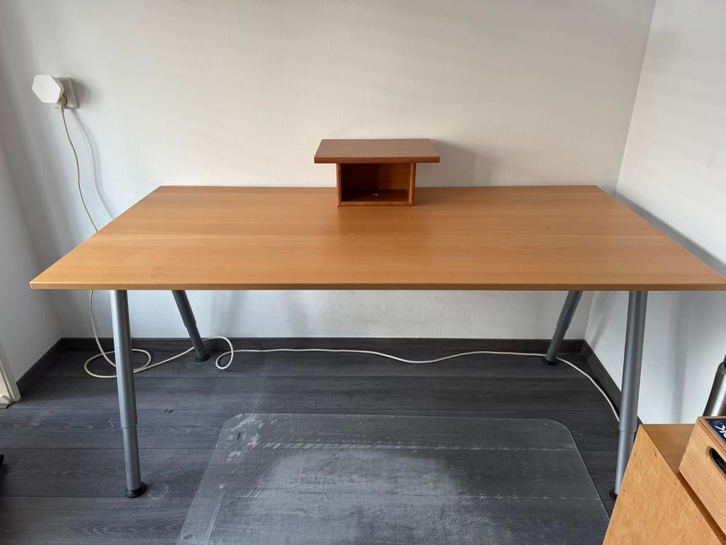 Bureau, Ophalen, 160 cm, Gebruikt, In hoogte verstelbaar