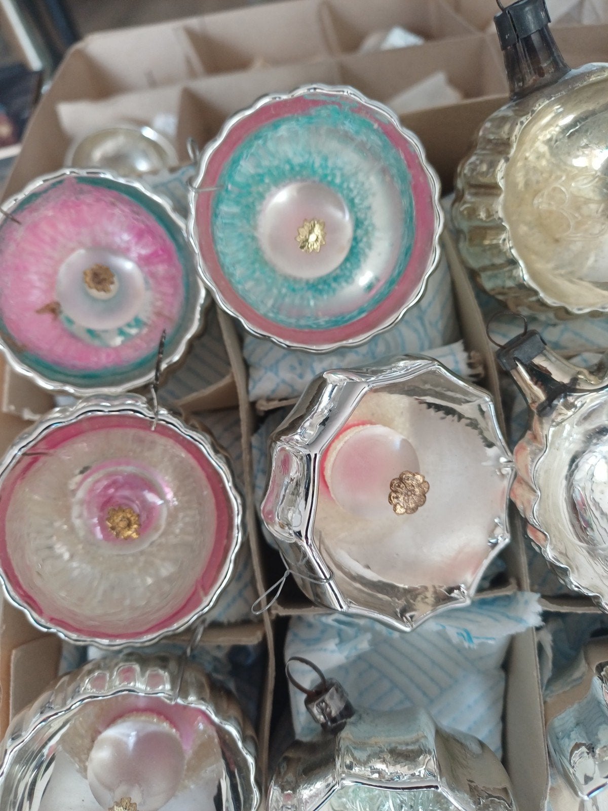 12 oude kerstballen kaleidoscoop, Diversen, Ophalen of Verzenden