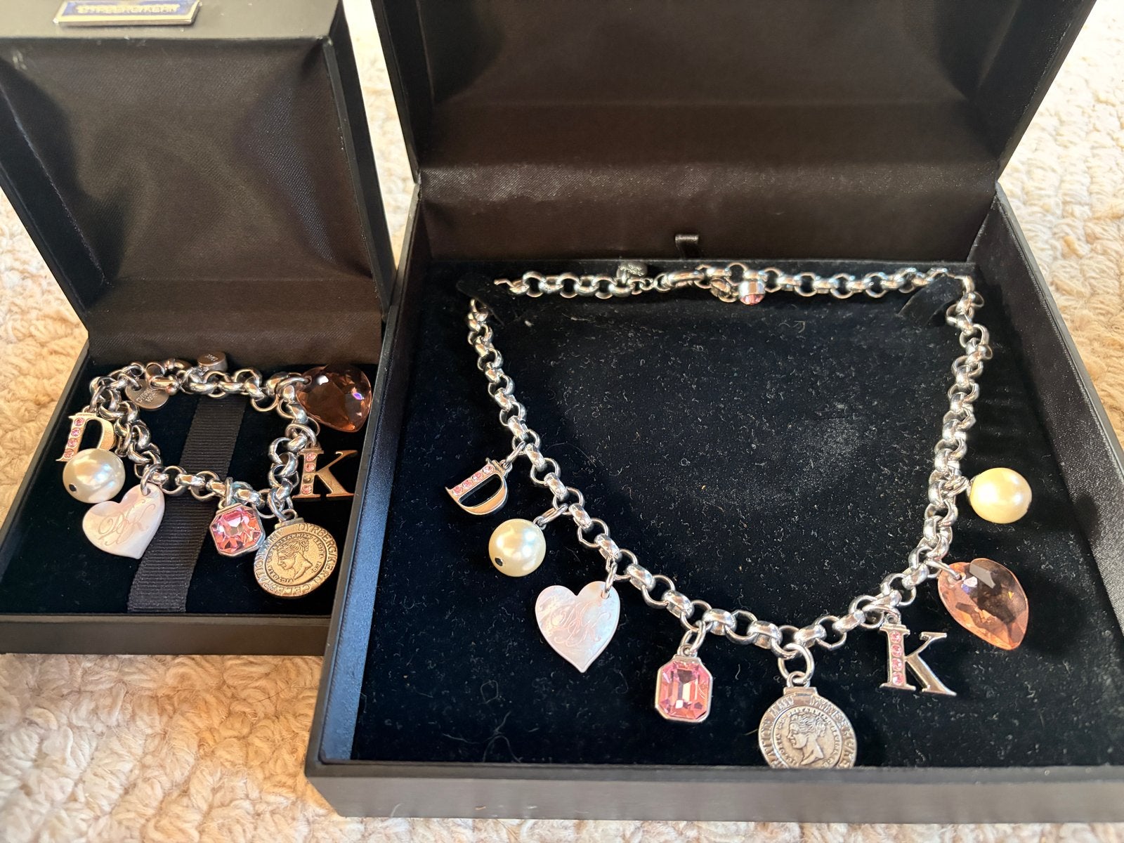 Dyrberg/Kern armband en ketting set, Met kristal, Overige materialen, Ophalen of Verzenden, Zo goed als nieuw