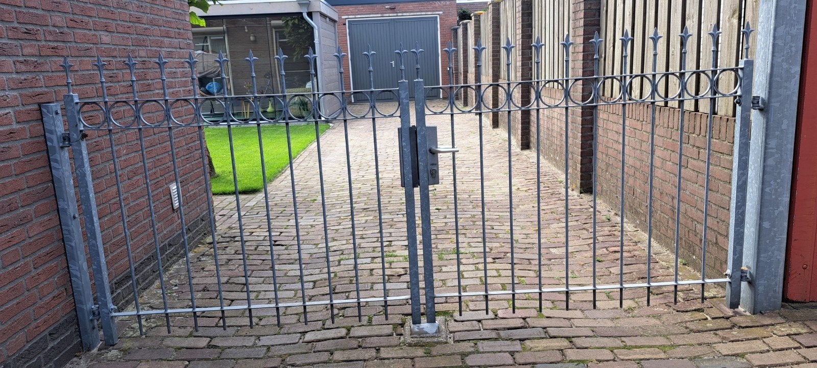poort / hek, Tuin en Terras, Tuinhekken en Hekwerk, Ophalen, Gebruikt, IJzer, Spijlenhekwerk