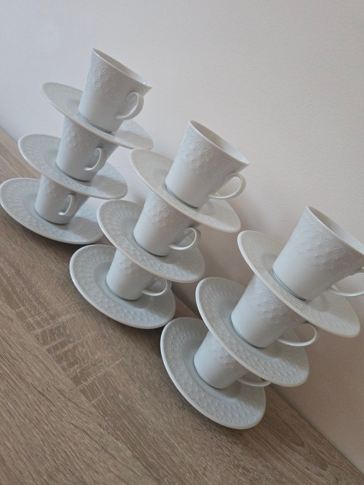 Set van Kütahya Porselen espresso kopjes & schoteltjes, Overige merken, Ophalen of Verzenden, Zo goed als nieuw, Overige stijlen